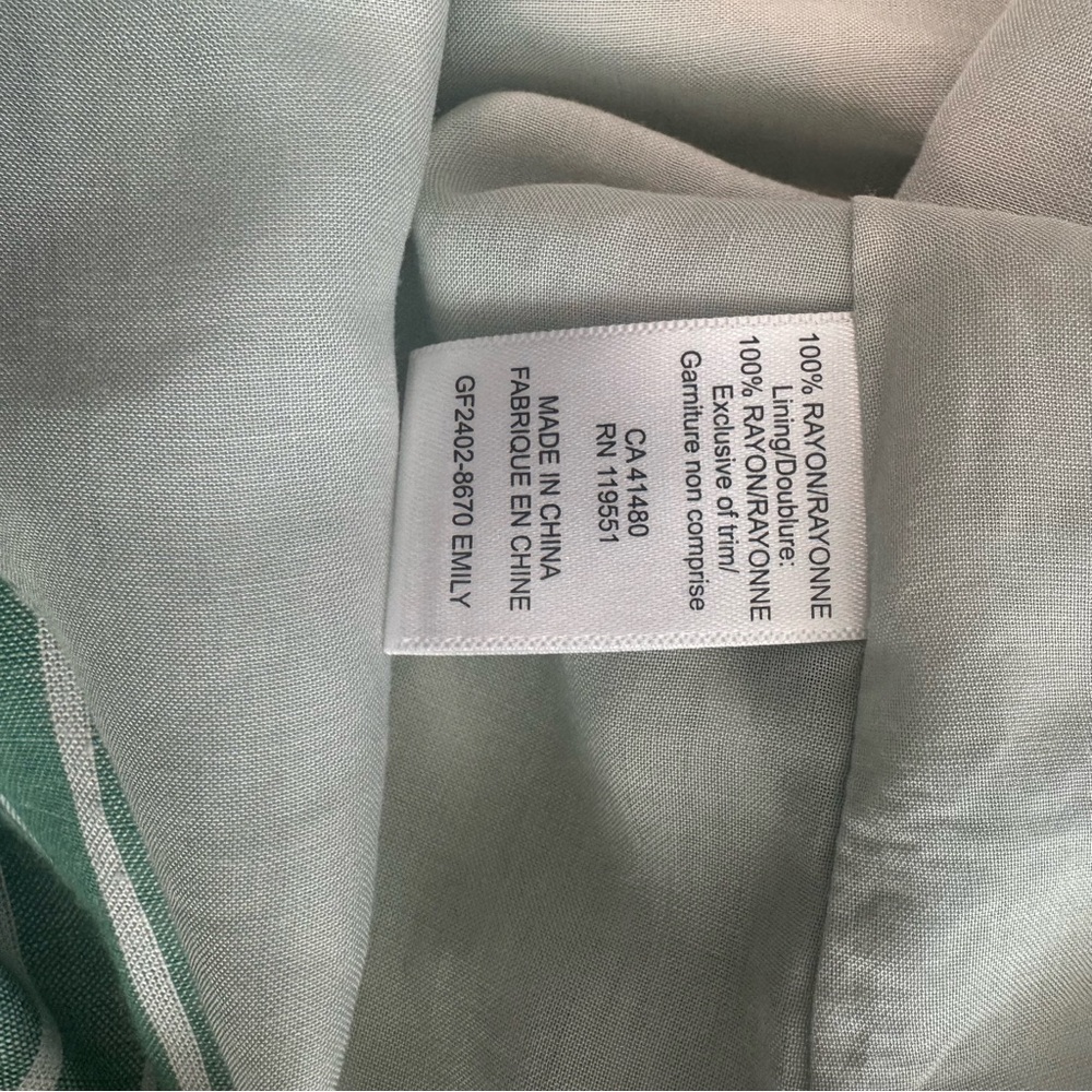 Gentle Fawn Green Striped Midi Dress - Picture 14 of 16